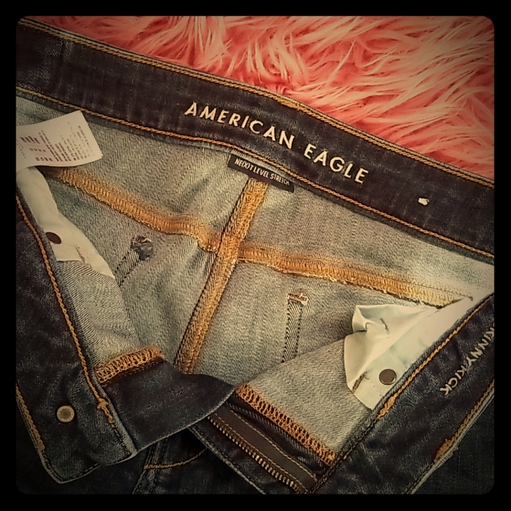 American Eagle dark blue Skinny Kick